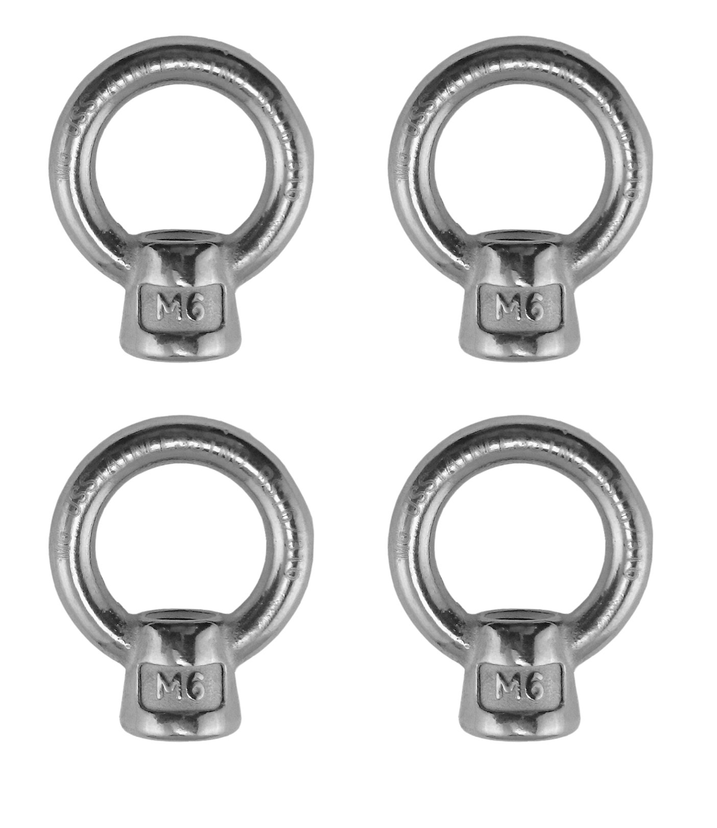 Écrou de levage 6mm anti corrosion grâce à l'inox 316 pour vos amarrages M6