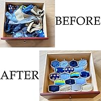 Vista 3 de Evelots - Organizador de cajones de cinta para bufandas, ropa