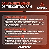 Vista 6 de DRIVESTAR Brazo de control inferior delantero izquierdo, para Mazda 3 2010 2011 2012 2013, 2.0L/2.5L solamente, RK621271 RK621270 2PCS