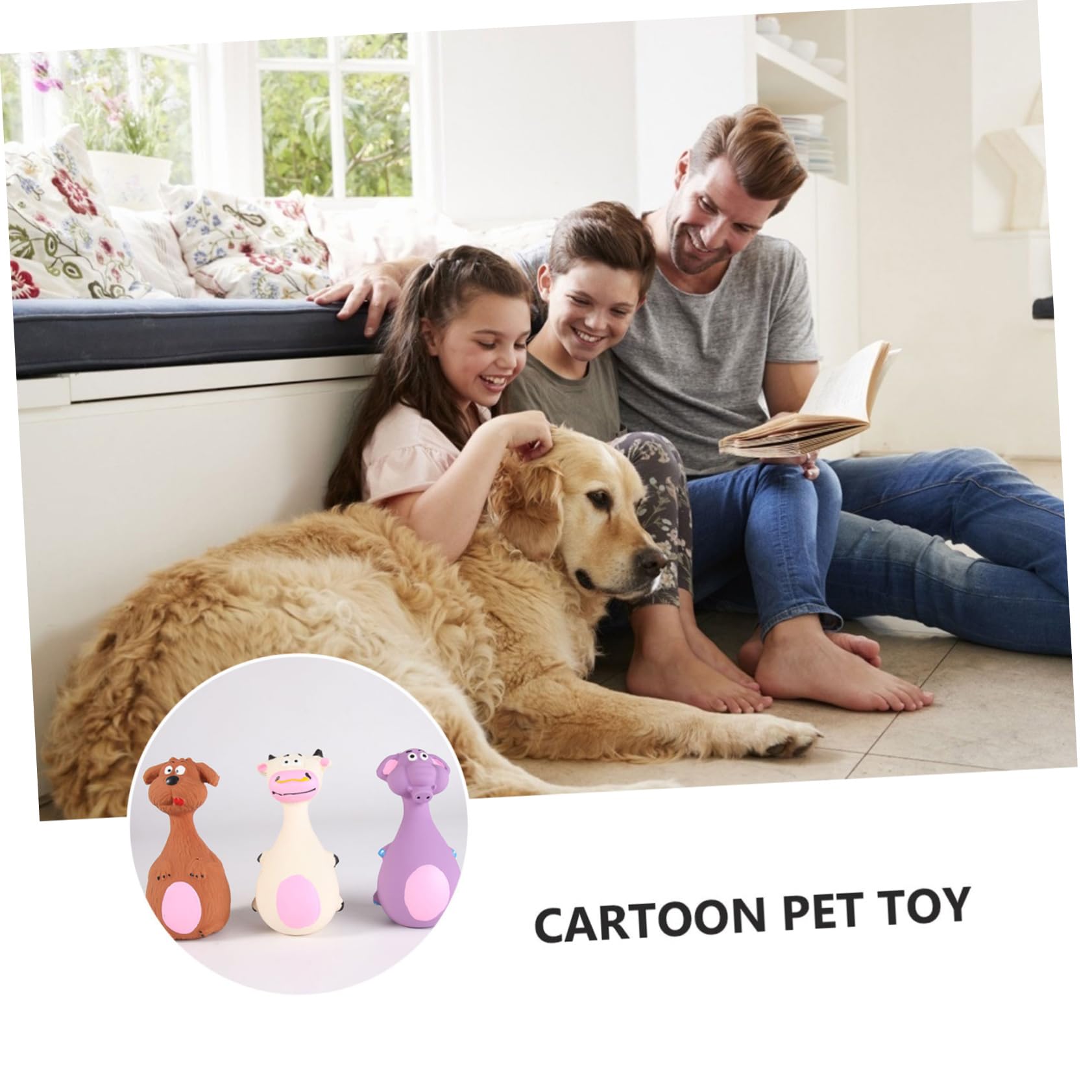 HANABASS 6stücke Teiliges Kauspielzeug Für Hunde Cartoon Quietschspielzeug Aus Strapazierfähigem Interaktives Molarspielzeug Für Welpen Fördert Spiel Und Bewegung Für Unterwegs Und