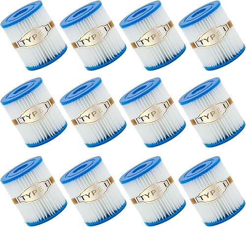Filtro de piscina tipo I, cartucho de repuesto Filtro de piscina I para 58093, tipo 1 para bombas de filtro de piscina 300330 Galh Modelos 58381 (12