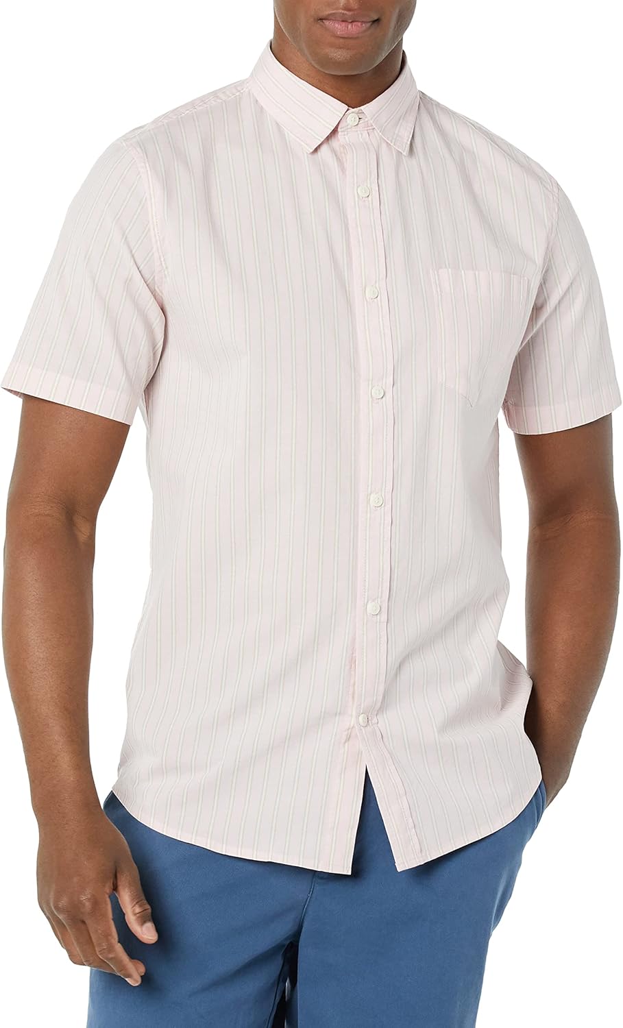 Amazon Essentials Men's Slim-Fit Short-Sleeve Poplin Shirt - Image 5