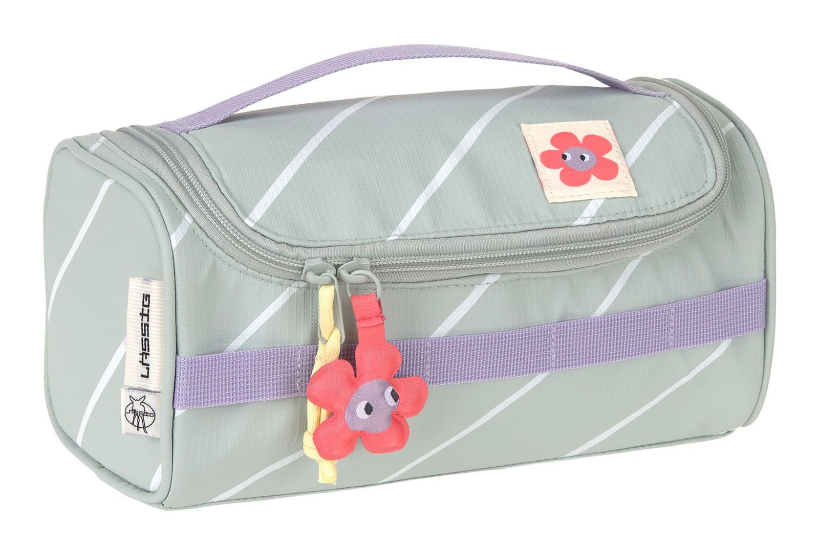 Lässig Kulturbeutel Happy Trails Mini Washbag Flower grau