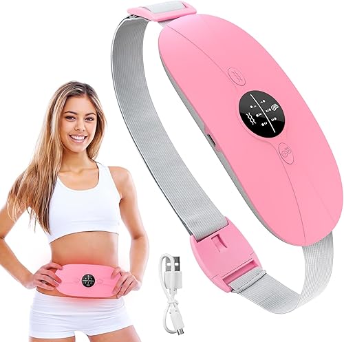 Almohadilla térmica inalámbrica portátil, almohadillas térmicas con 3 niveles de calor y 3 modos de masaje, almohadilla térmica de calentamiento