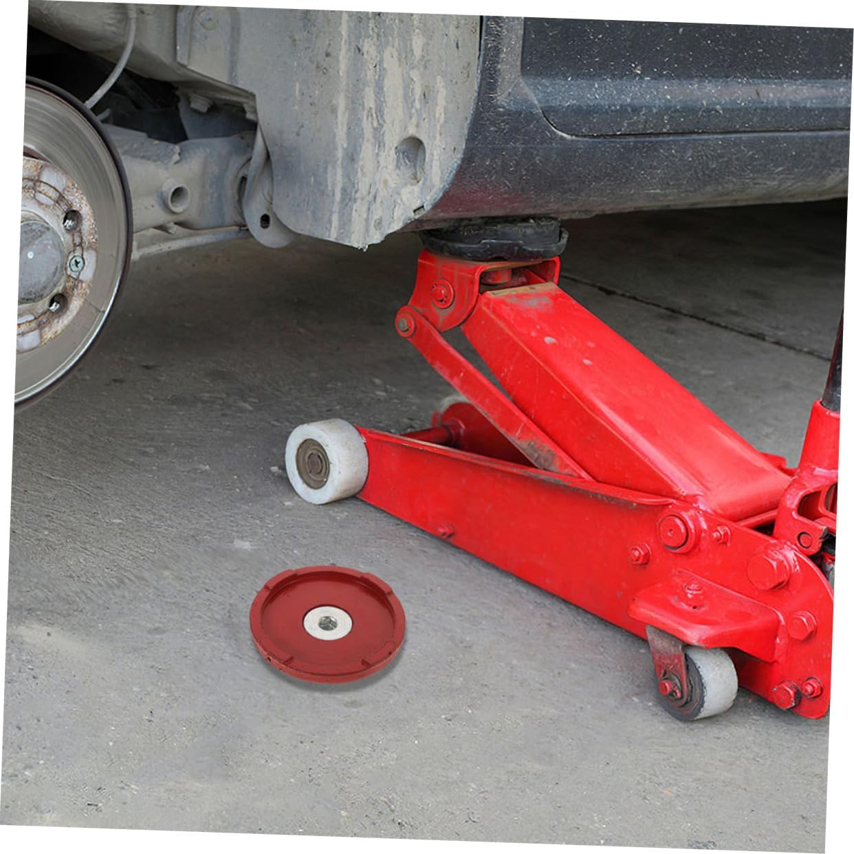 2pcs Heavy Duty Wheel Chock Rubber Stabilizer Pads for Trailers Rvs Flexible Movement Wheels Hydraulic Jack Accessory