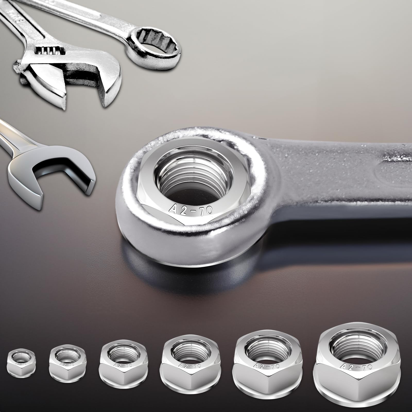 QUARKZMAN 9/16-18 Dado Esagonale Scanalato UNF, Grado 6.8 Dadi - Foto 2