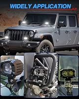BraveWAY 80W 8000LM LED munkalámpa fehér 6500K motorkerékpár traktor 4x4 terepjáró 7