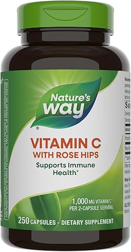 Miniatura 7 de Nature's Way Vitamina C con escaramujos, poderoso antioxidante y soporte para la función inmune de la vitamina C*, promueve el colágeno para una