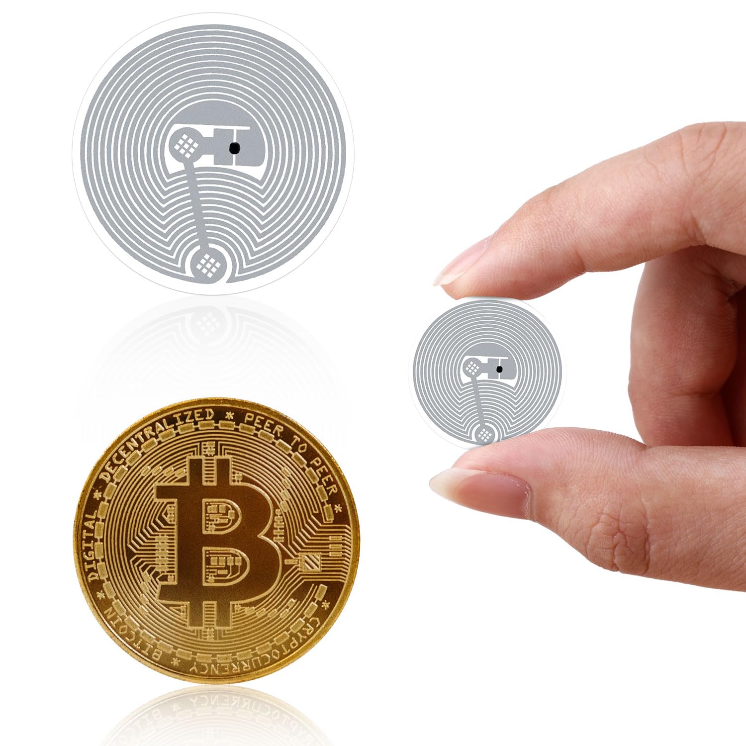 10 Carte NFC NTAG216 - Adesivi Programmabili 888 Byte Per Telefoni E Dispositivi NFC - Foto 5