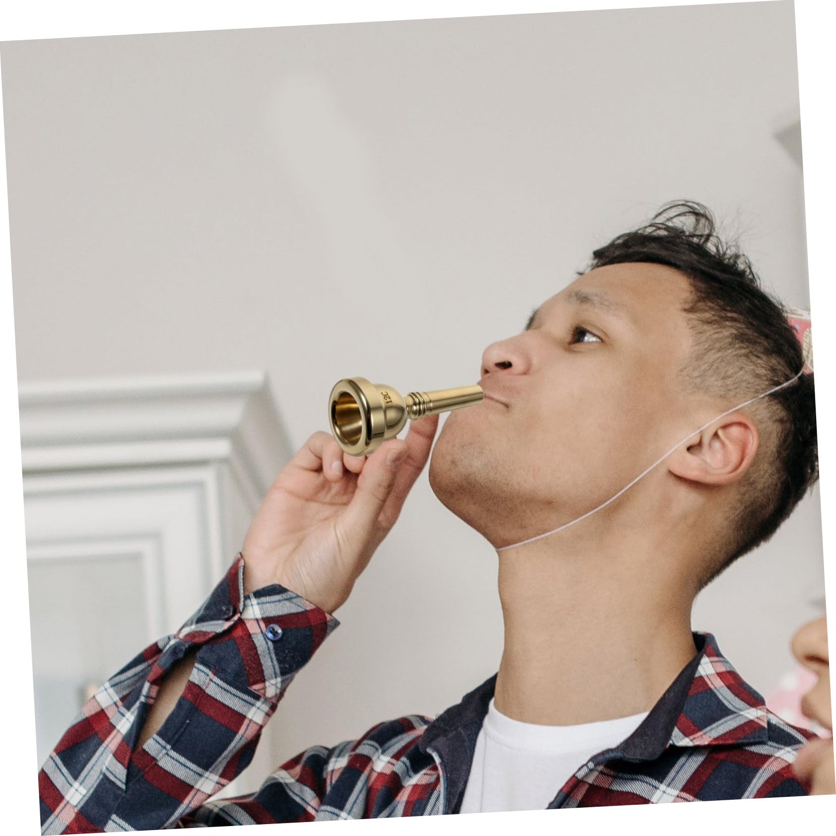 DECHOUS Trombone Mouthpiece Metal Design for Superior Sound Performance Suitable for Daily Use and Trombone Music Instruments