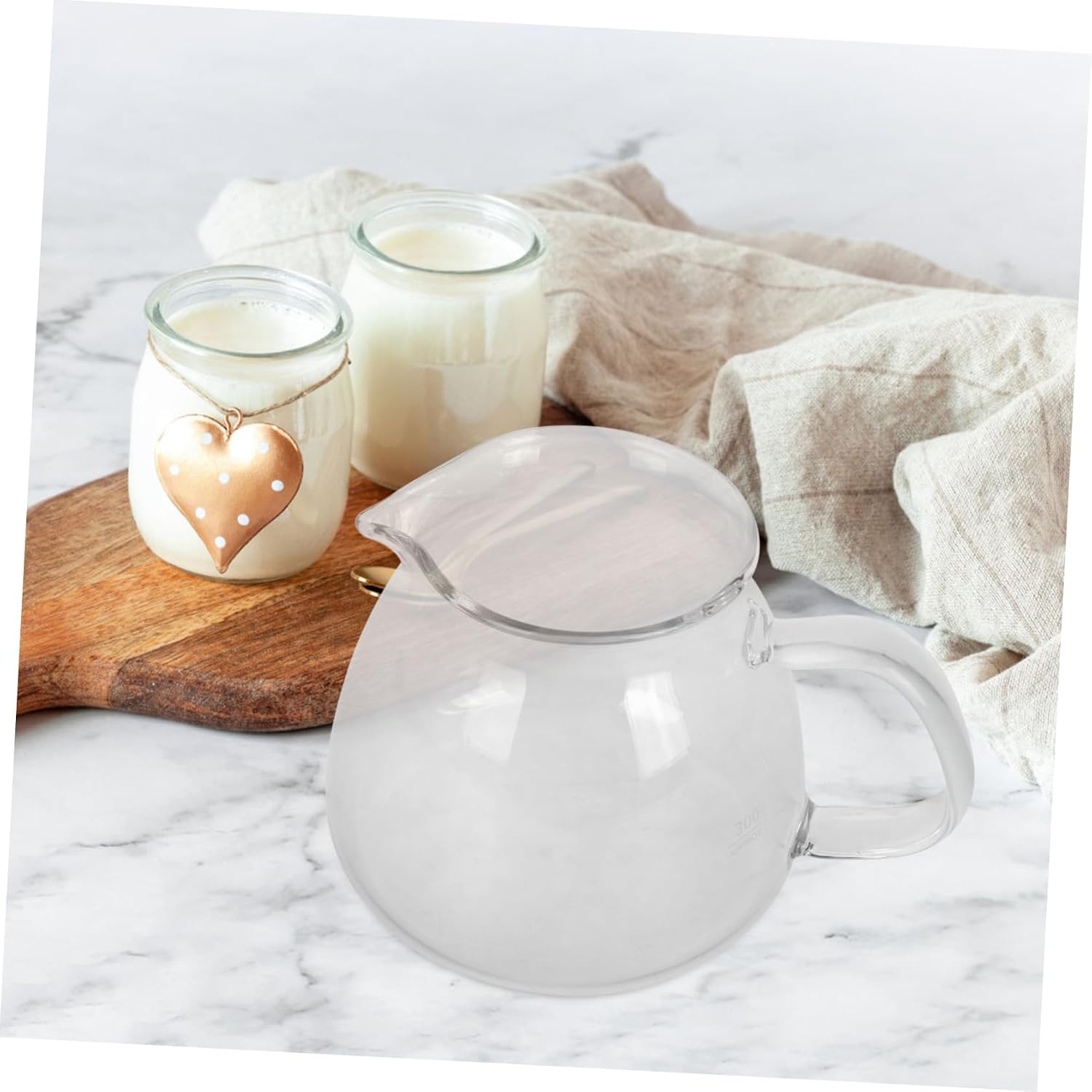 Glass Coffee Pitcher Small Teapot for Coffee Elegant Serving Pot for for Milk and Tea Transparent Design for Brewing Experience