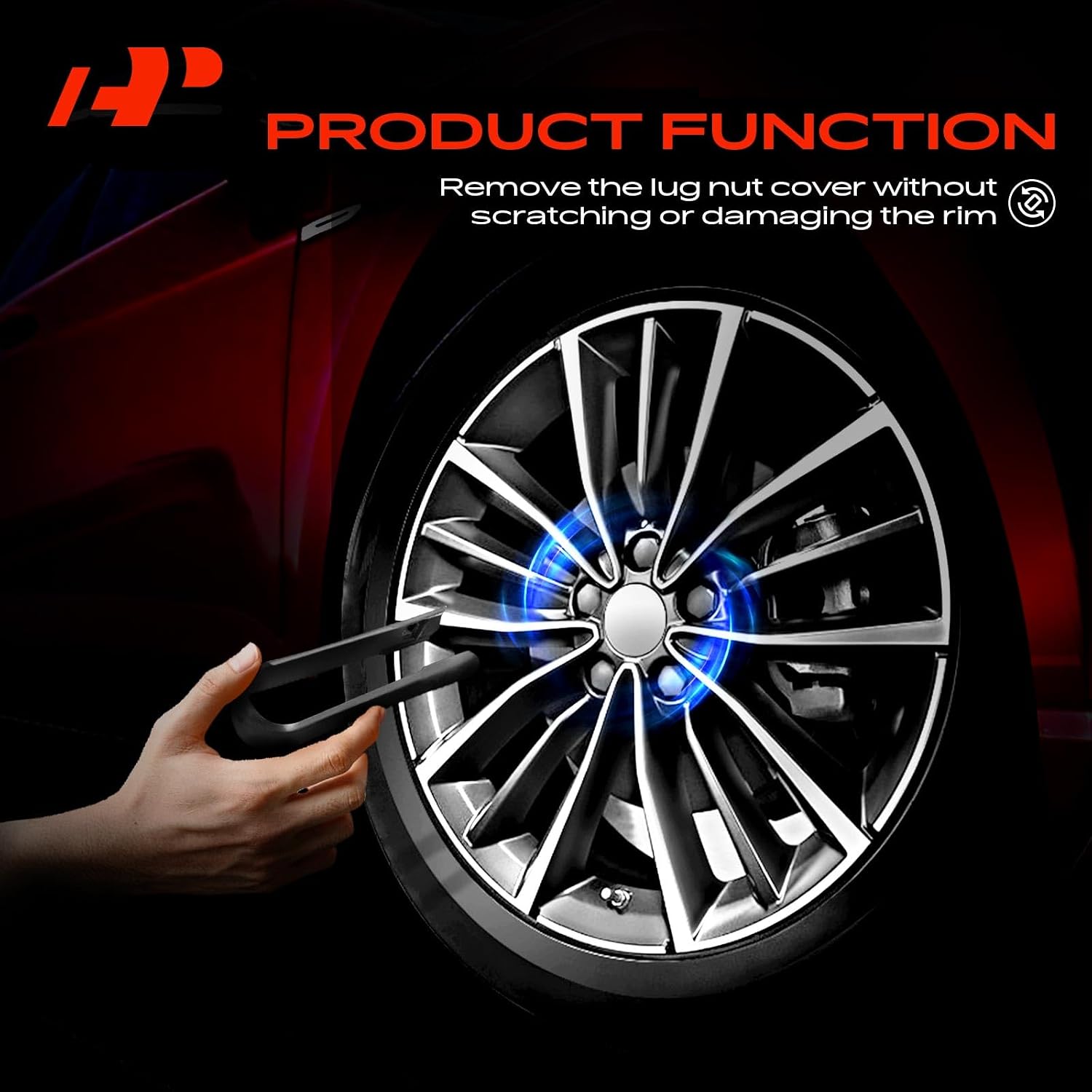 A-Premium Wheel Hub Bolt Nut Cover Removal Tool Compatible with Audi A3, A4 Quattro, A5, Q5, TT, RS4, S6, SQ5, Allroad Quattro, 1996-2024 & Volkswagen Golf, Beetle, GTI, 1998-2014, Replaces 8D0012244A