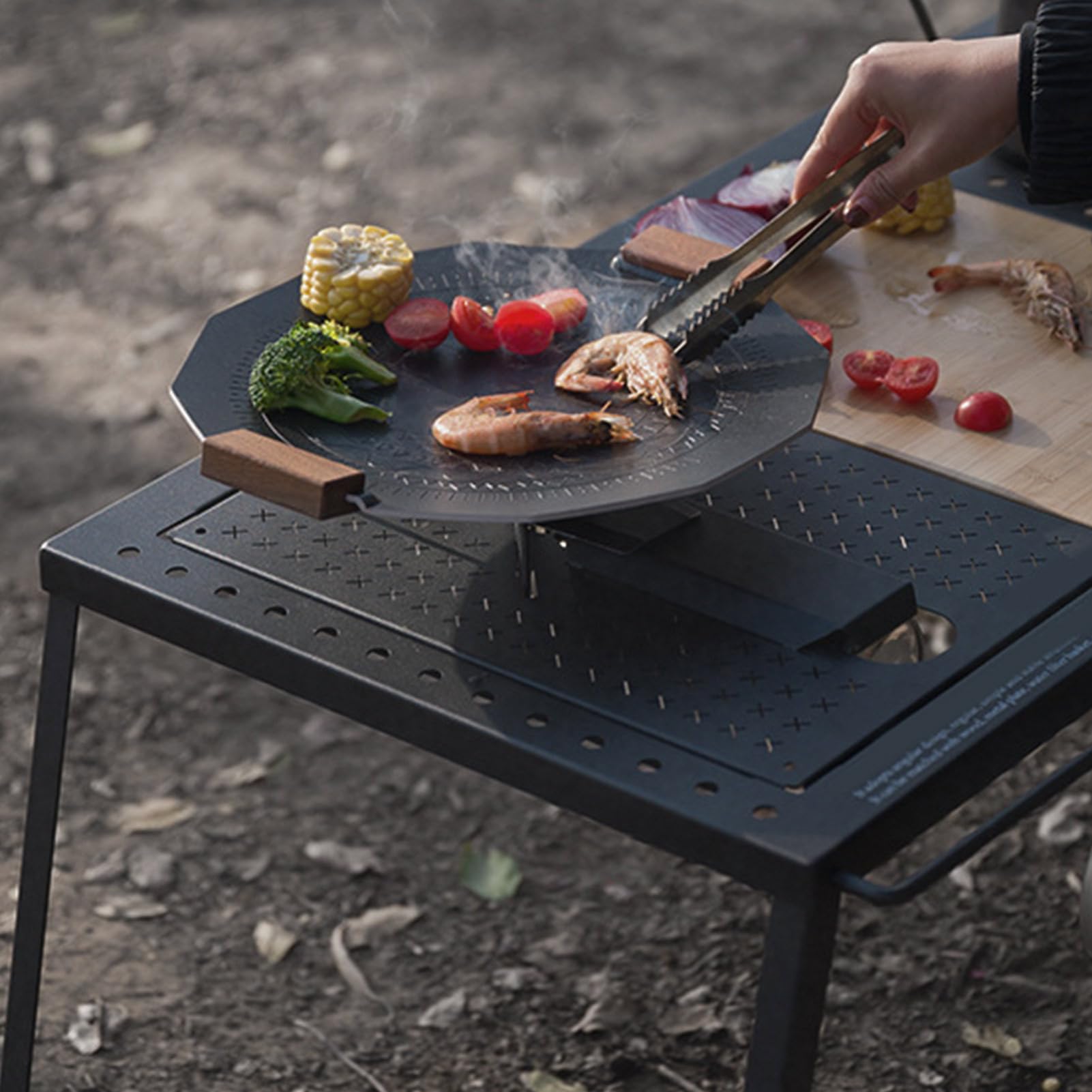 Przenośny Stół Turystyczny Z Pokrowcem Transportowym Metalowy | Plenerowy Stół Piknikowy Do Gotowania Do Grillowania Picnic Plaża Wędrówki Wspinaczka Wędkarstwo