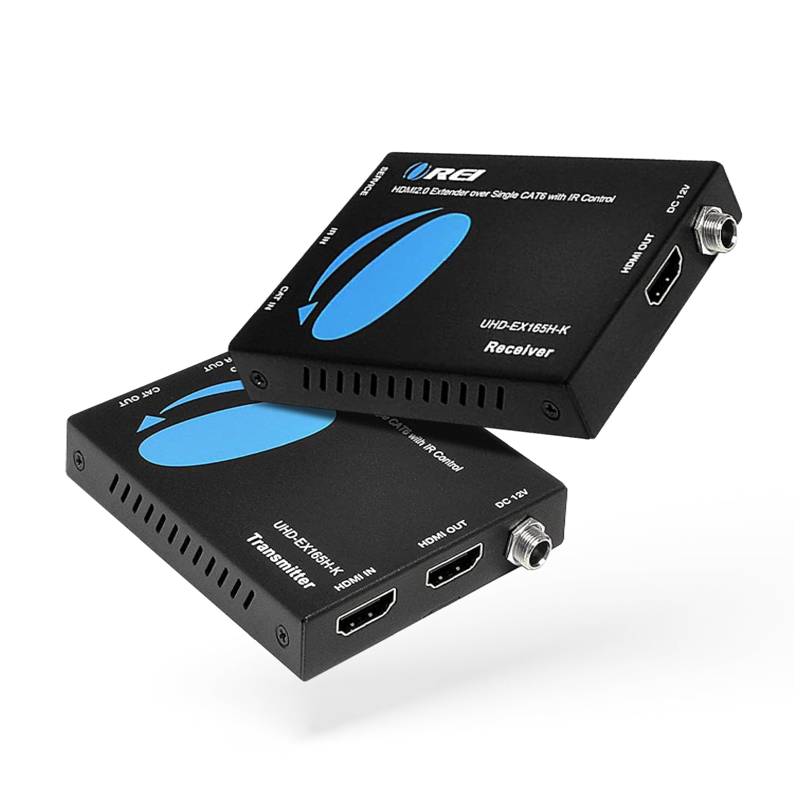 OREI Przedłużacz HDMI UltraHD na pojedynczy kabel Cat6/Cat7 4K przy 60 Hz ze sterowaniem HDR i IR - zarządzanie EDID do 50 m