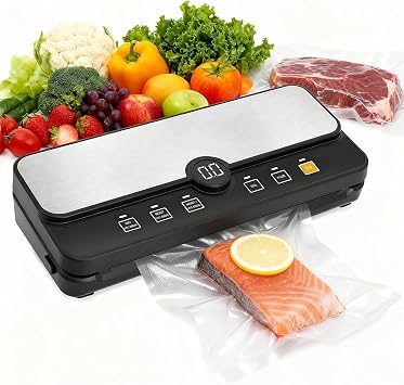 60KPa Vacuum Sealer Machine-Fully Automatic Food Sealer with 10-in-1 System