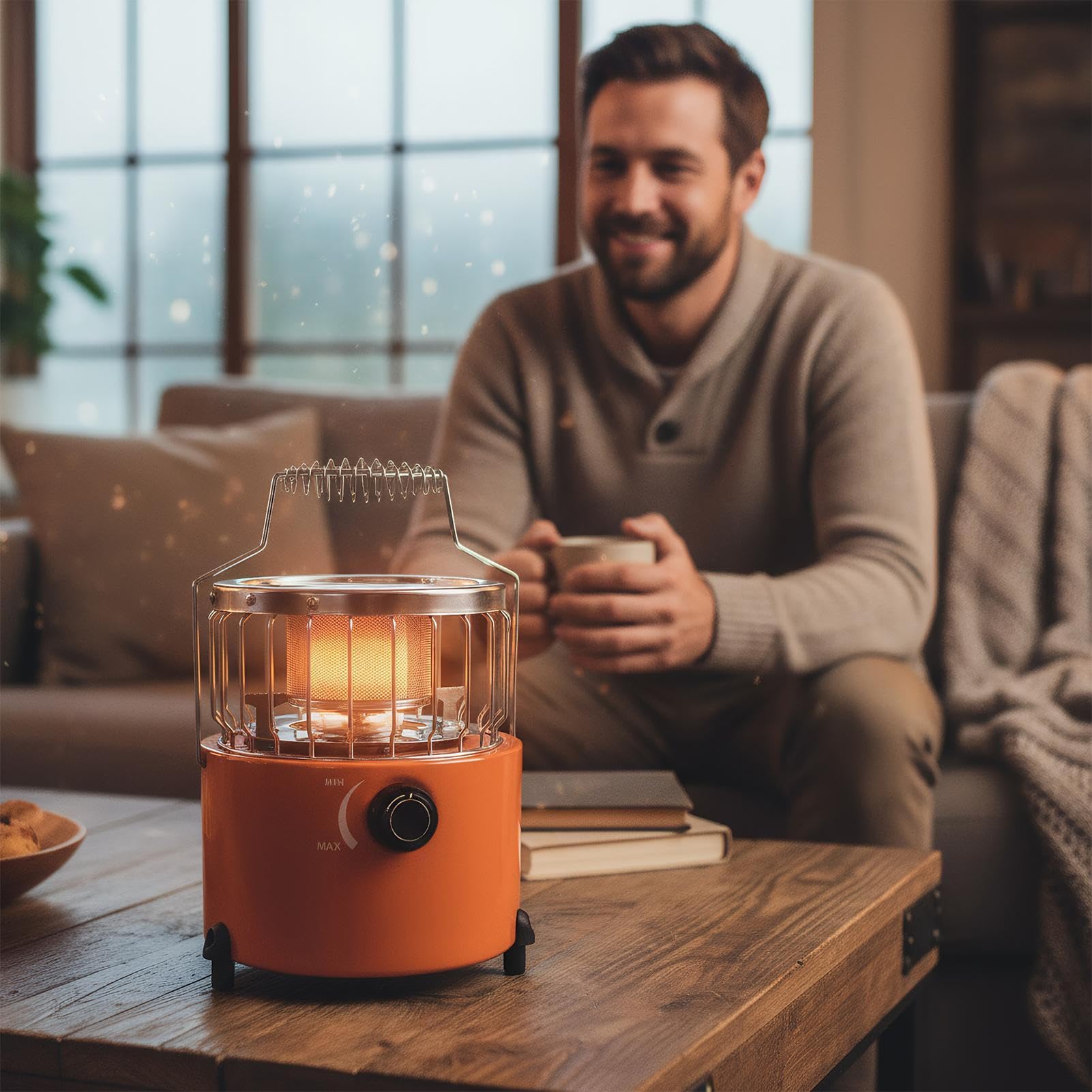 Calentador Para Tiendas De Camping Estufa De Gas Para En Interior Y | Calentador para Exteriores Para Viaje Patio Pesca En Hielo Garaje