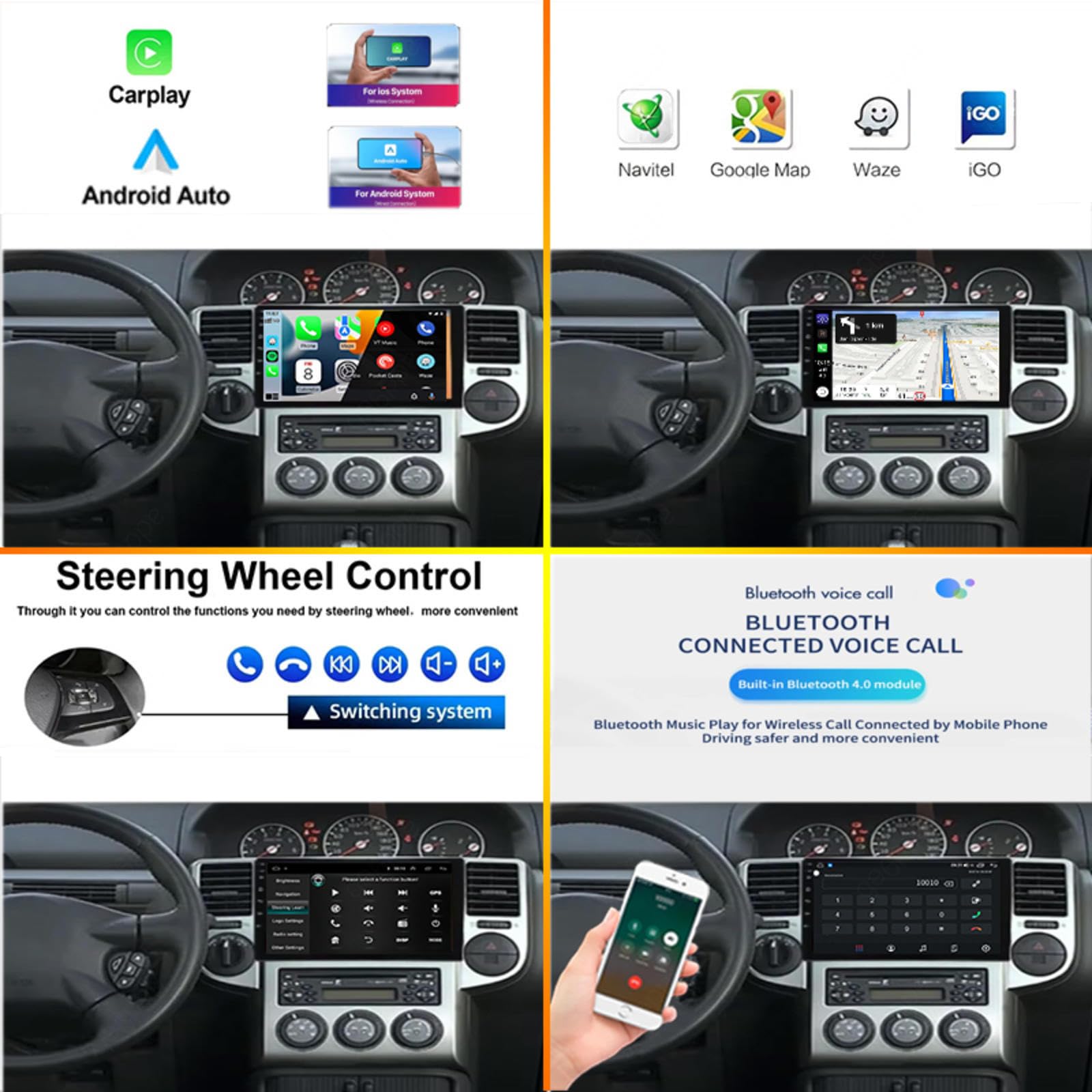 Android 15 Car Stereo 9" Samochód Dla NISSAN X-TRAIL 2003-2007,M109