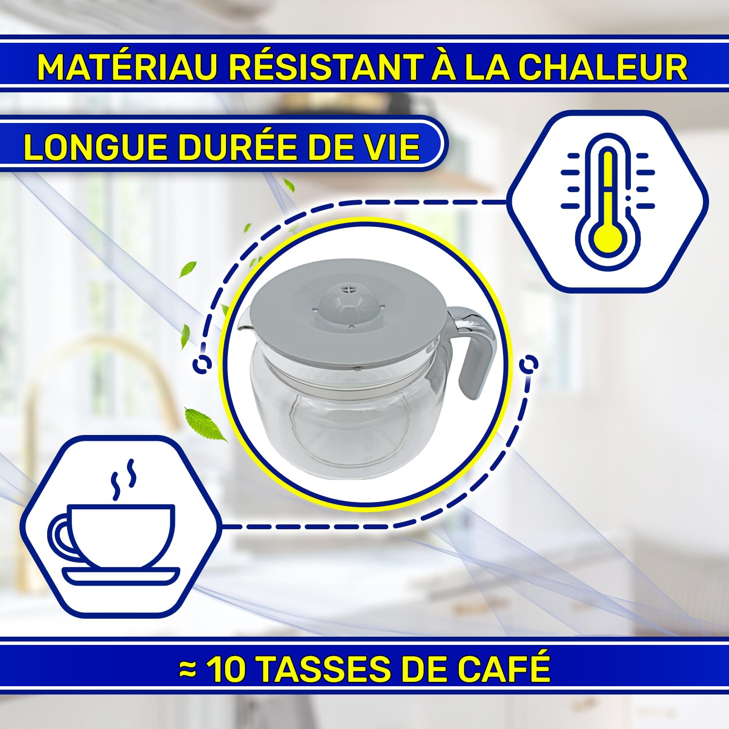 Verseuse pour Machine à Café avec Couvercle 200x150x130 mm DCGC01 pour Smeg | Garantie de 10 Ans - MONTERAL