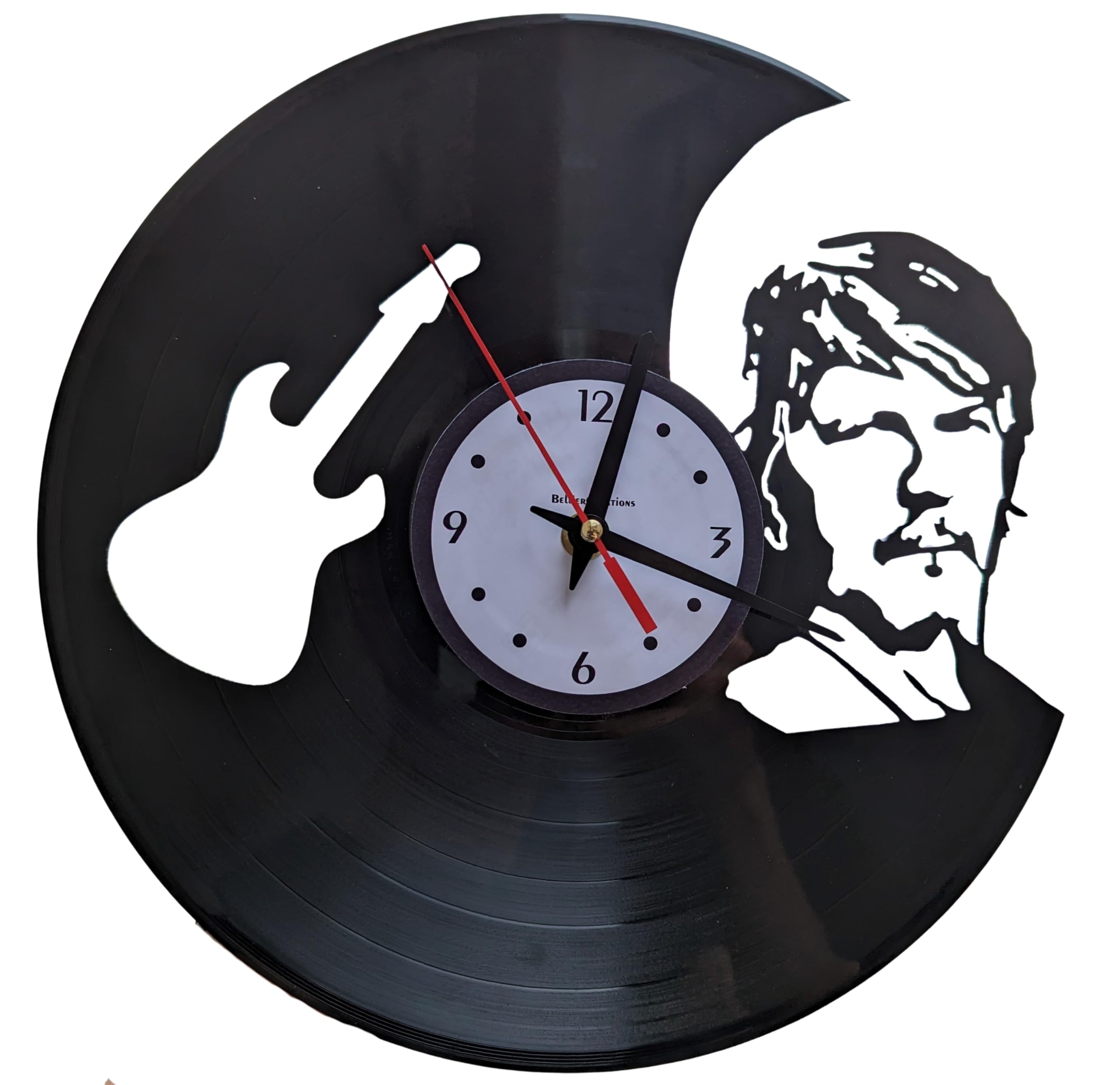 Horloge Vinyle Renaud Silencieuse pour Fixation Murale Sans Bruit