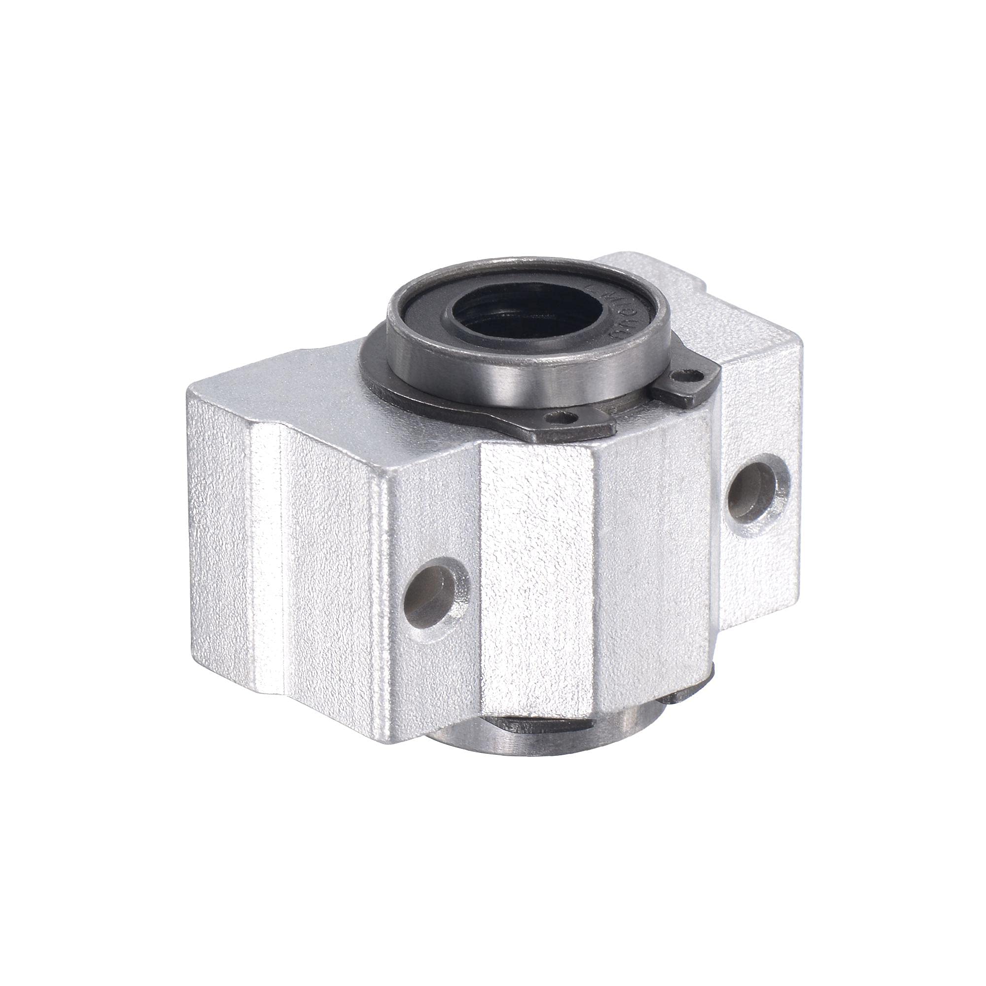 sourcing map SCV10UU Linéaire Bille Roulement Coulissants Blocs Unités 10mm Alésage Diamètre 4pcs