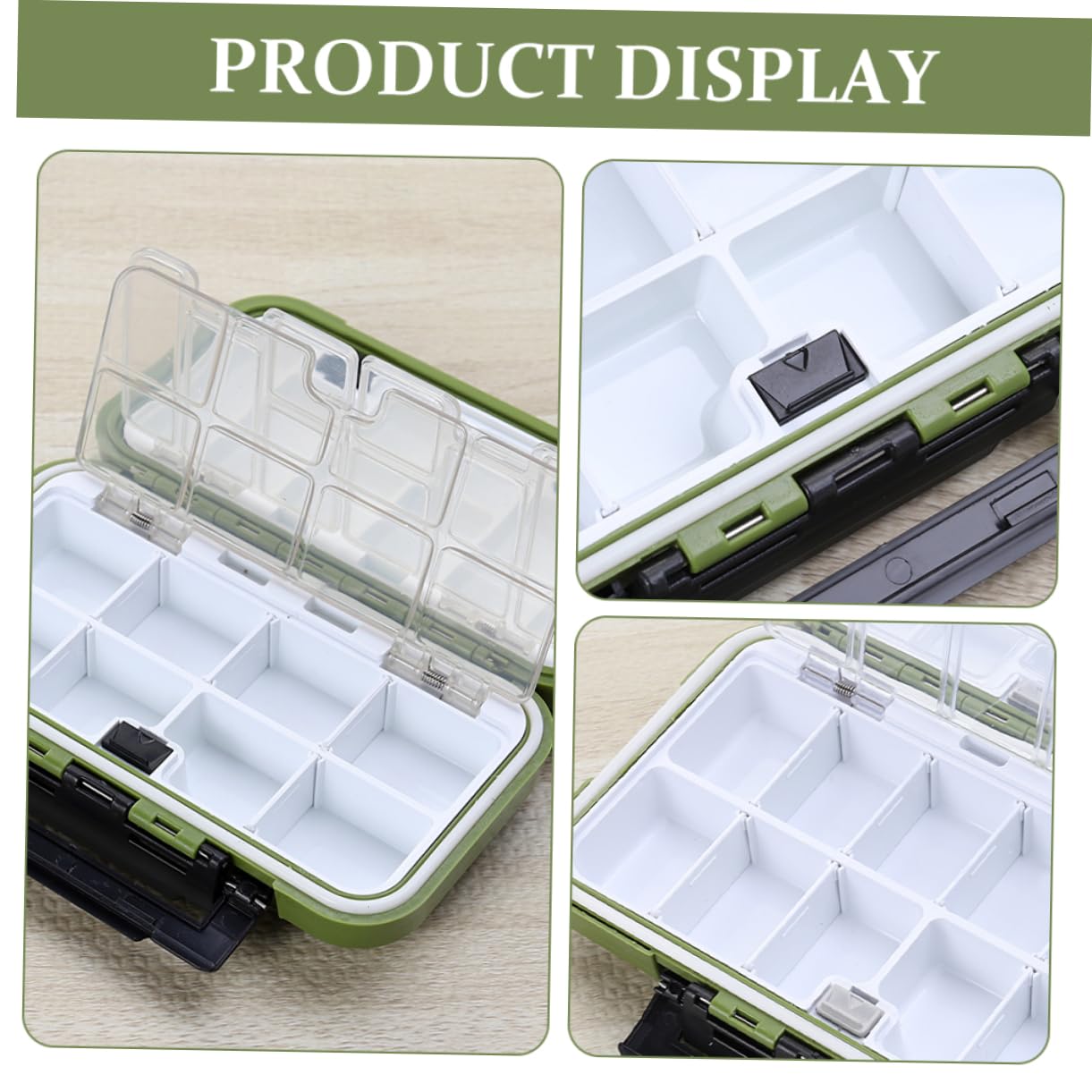 Kisangel 2stücke Wasserdichter Angler Organizer Für Köder Haken Und Zubehör Multi-funktionale Aufbewahrungsbox Für Angelausrüstung Tragbar Und Stylisch Für Unterwegs