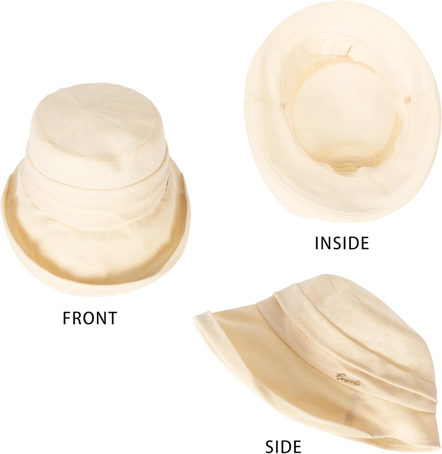 UV-Protection-Sun-Hat Packable Bucket-Hat for Women - Summer Outdoor Breathable Fold-Up Brim Beach Cap for Travel - Image 5