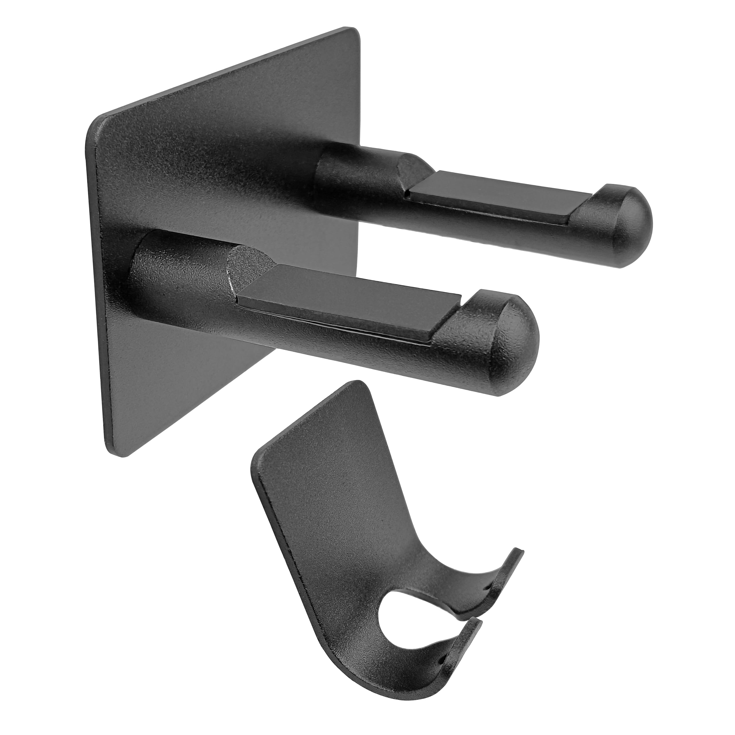 Supporto per Asciugacapelli, Porta Phon da Muro, Porta Asciugacapelli a Parete da Fissare Senza Trapano, Adatto per la Maggior Parte degli Asciugacapelli (Nero)