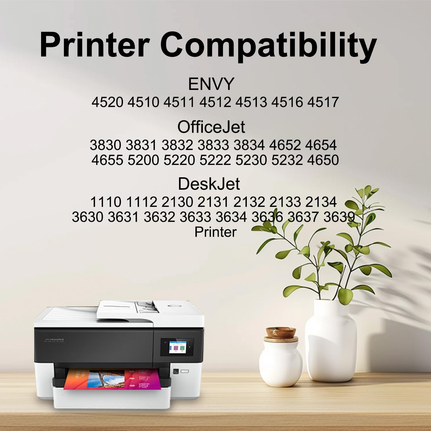63XXL Black Ink Cartridges Replacement for HP Ink 63 63 XL Ink Work with HP OfficeJet 3830 4650 4655 5255 3833 Envy 4520 4512 DeskJet 1112 2130 3630 (2 Black)