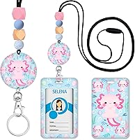 Vista 41 de Cordones arcoíris para profesores para tarjetas de identificación y llaves, lindo cordón de silicona con cuentas separables para mujeres