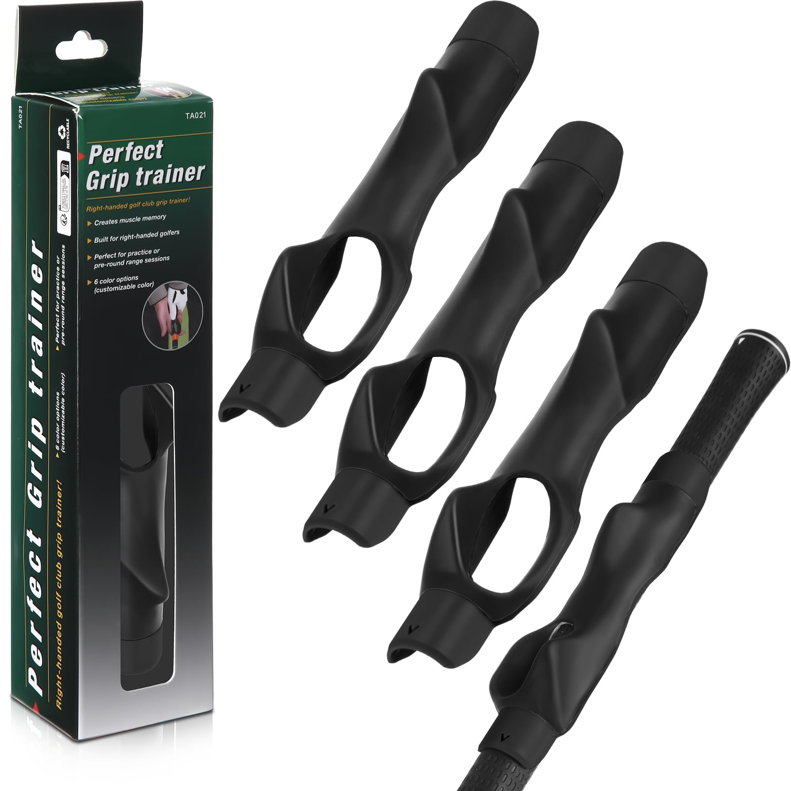 Seenelling Golf Grip Trainers, Right Handed Club Training Aid