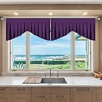 Vista 16 de Cenefas de Cortina Beige para Sala de Estar - Cenefa con Bolsillo para Varilla para Cubiertas de Ventana, Cortinas de Ventana para Dormitorio