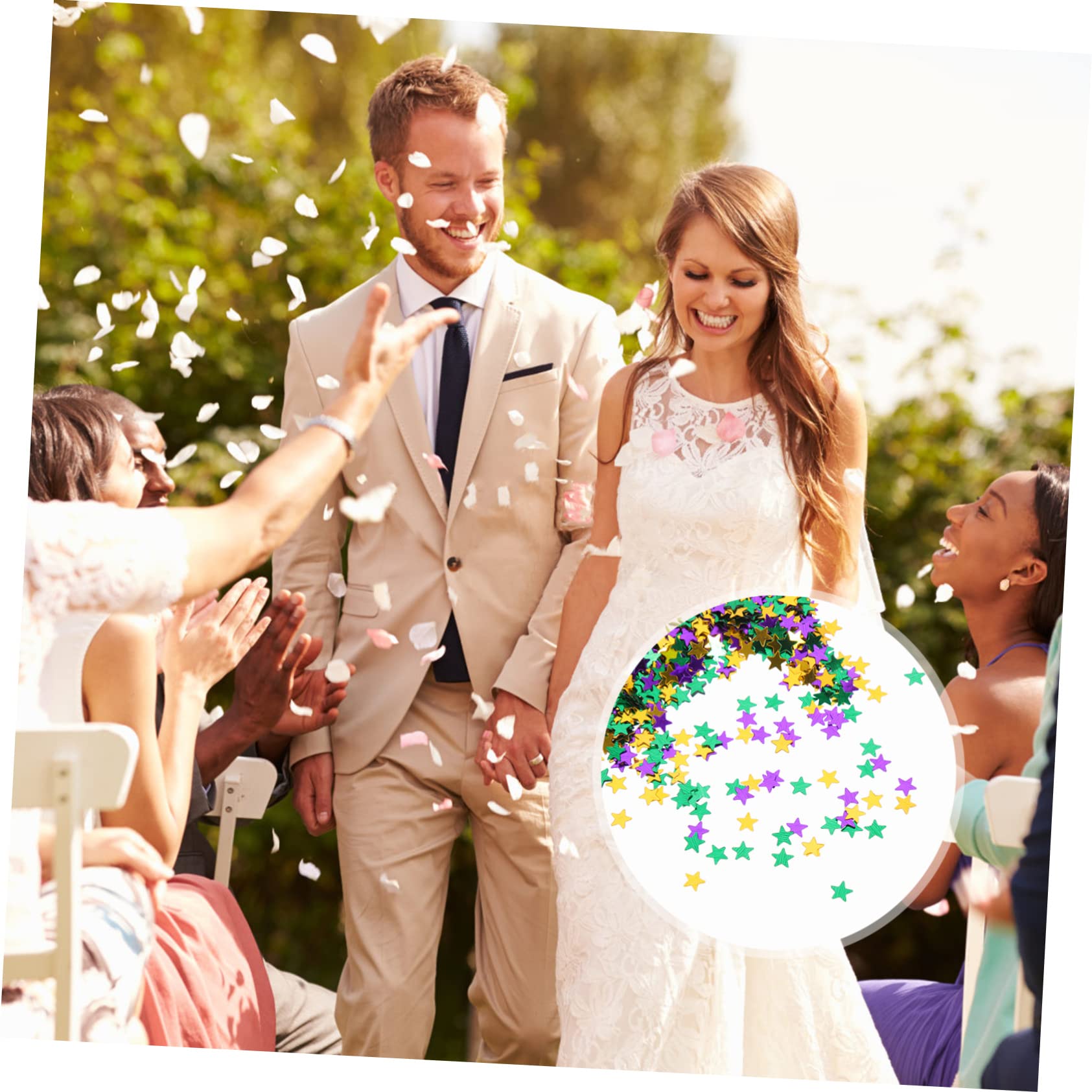 TOPBATHY 5packungen Packung Mit Stern-konfetti Für Partys Mehrfarbiges Glitter- Für Hochzeiten Geburtstagsfeiern Und Valentinstag Für Tischdeko Und Ballonfüllung