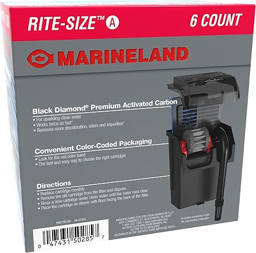 Miniatura 3 de Marineland Penguin Rite-Size Cartucho, cartucho de filtro de potencia, compatible con Penguin 75 y 100, 6