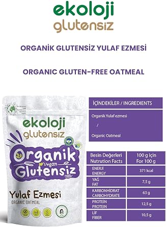 Ekoloji Market Organik Glutensiz Yulaf Ezmesi 300 gr