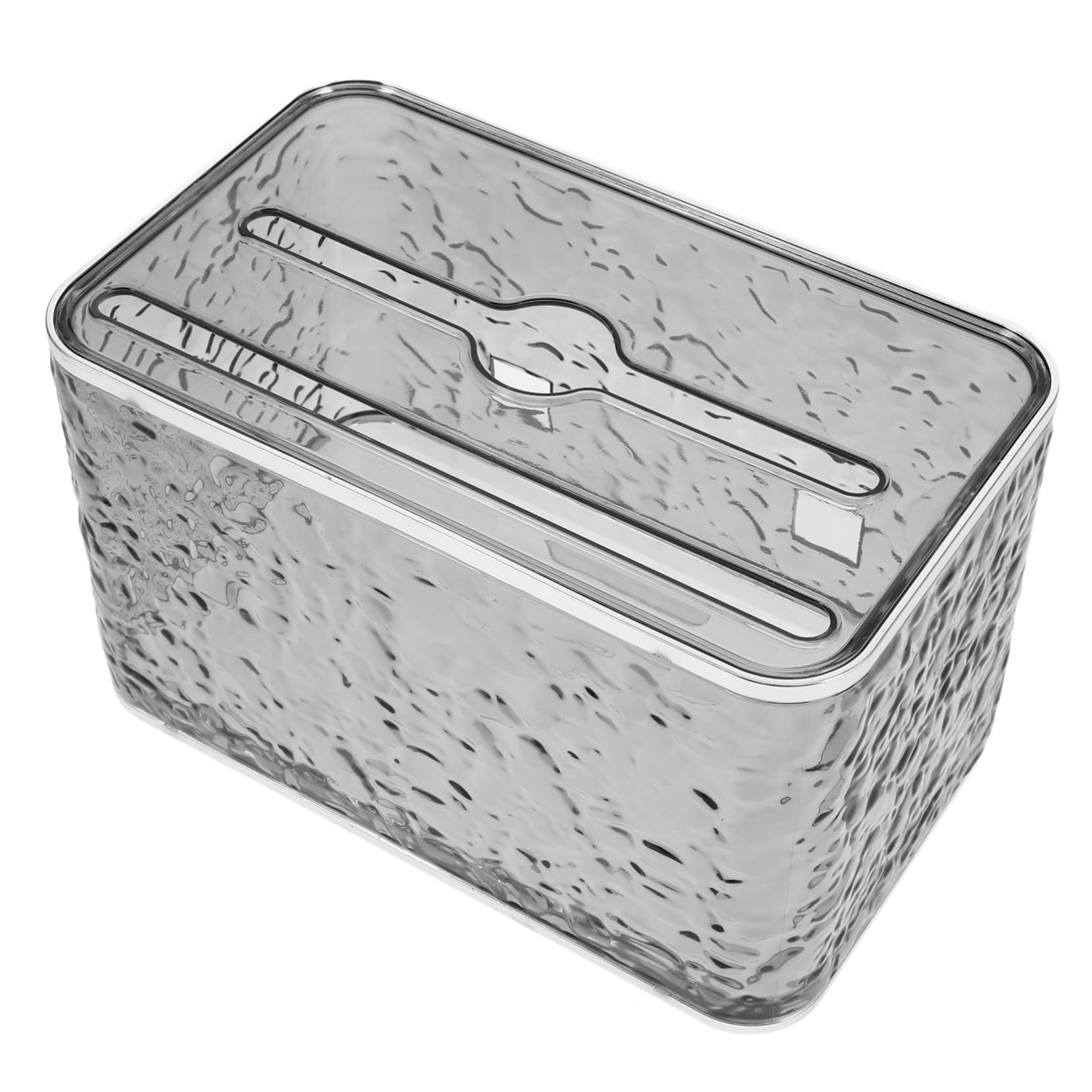 Wandmontierter Taschentuchboxhalter aus Pet, Rechteckig