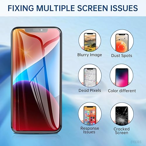 Miniatura 4 de CYKJGS Para iPhone 11 Reemplazo de pantalla con altavoz de oído y sensor de proximidad 6.1 "Pantalla LCD táctil 3D digitalizador Asamblea completa
