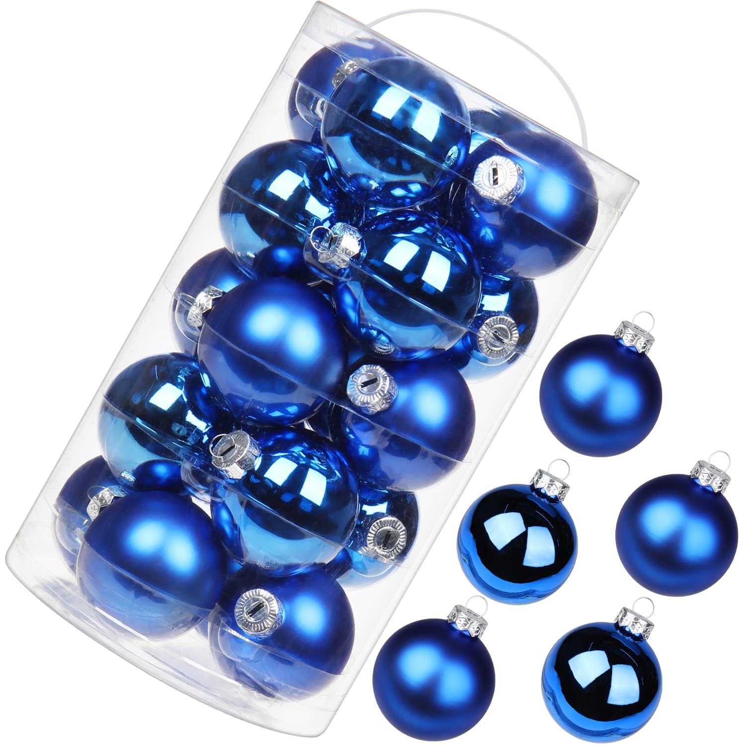 Amazon.co.jp: 20個 ガラス製 クリスマスボール オーナメント 2.36