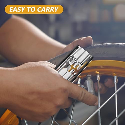 Miniatura 4 de BESPORTBLE Kit de herramientas de reparación de bicicletas 8 en 1 para reparación de bicicletas de montaña, destornilladores de ciclismo, accesorios