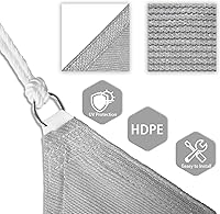 Vista 3 de Toldo cuadrado para patio y exteriores, tela resistente y permeable, con protección UV