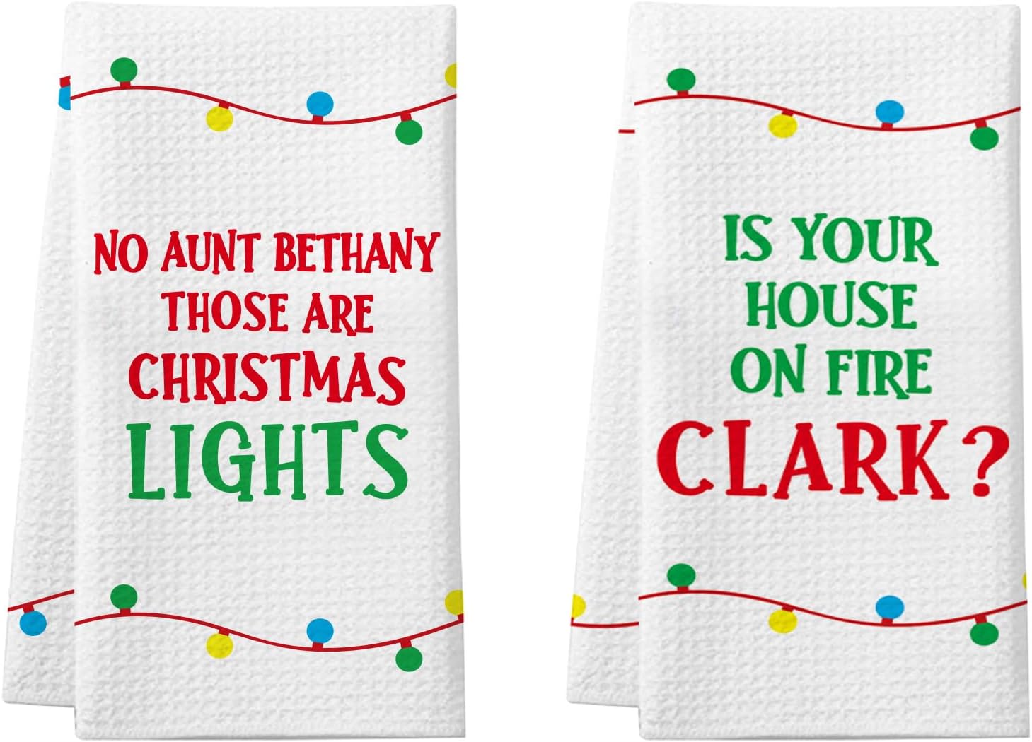 National Lampoon's Christmas Vacation Gift, 2 Pack Funny Christmas Kitchen Towels