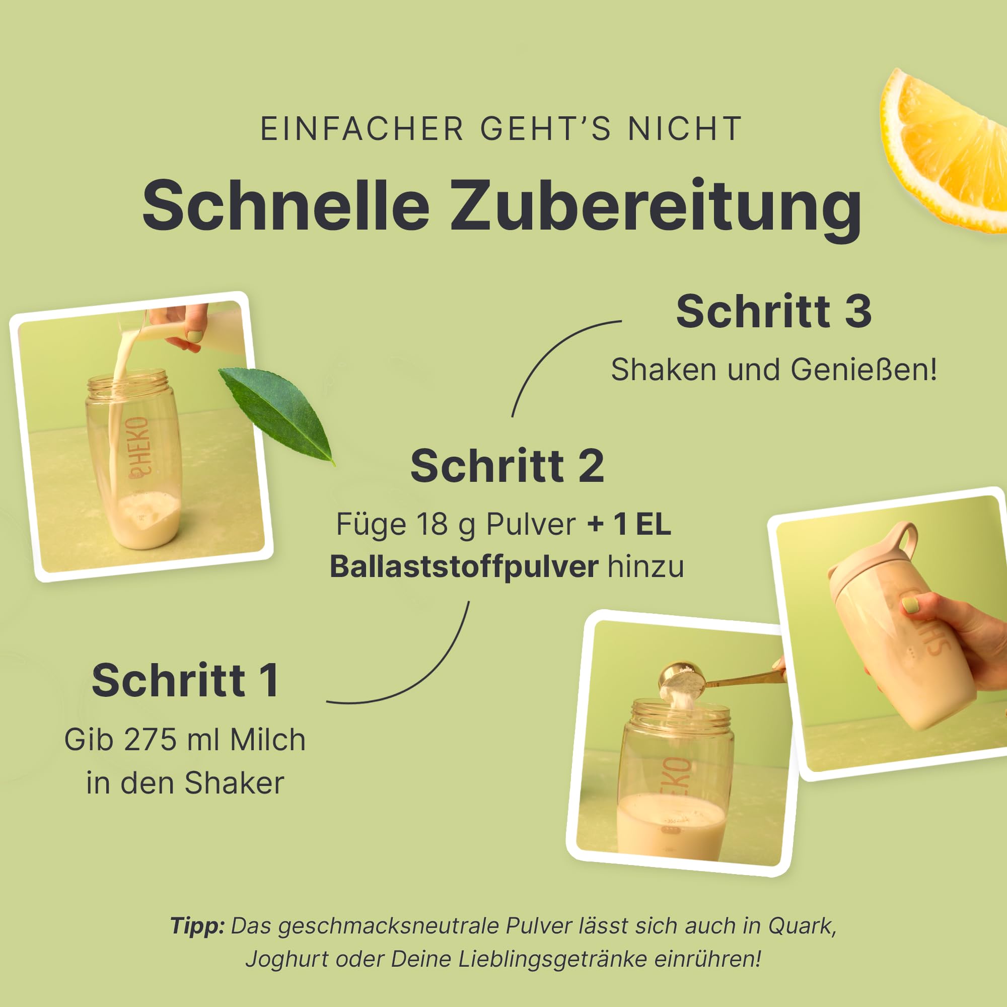 SHEKO Ballaststoffpulver 300g (30 Portionen) – Hochdosierte Ballaststoffe für Verdauung & Darmgesundheit – Sättigend, Vegan & Laktosefrei – Lösliches Fiber Pulver für Diät, Abnehmen & Wohlbefinden