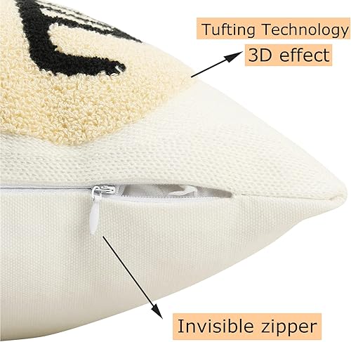 Miniatura 5 de Merrycolor Fundas de almohada bohemias con textura de mediados de siglo, modernas, abstractas, bohemias, estéticas, decorativas, para sofá, cama,