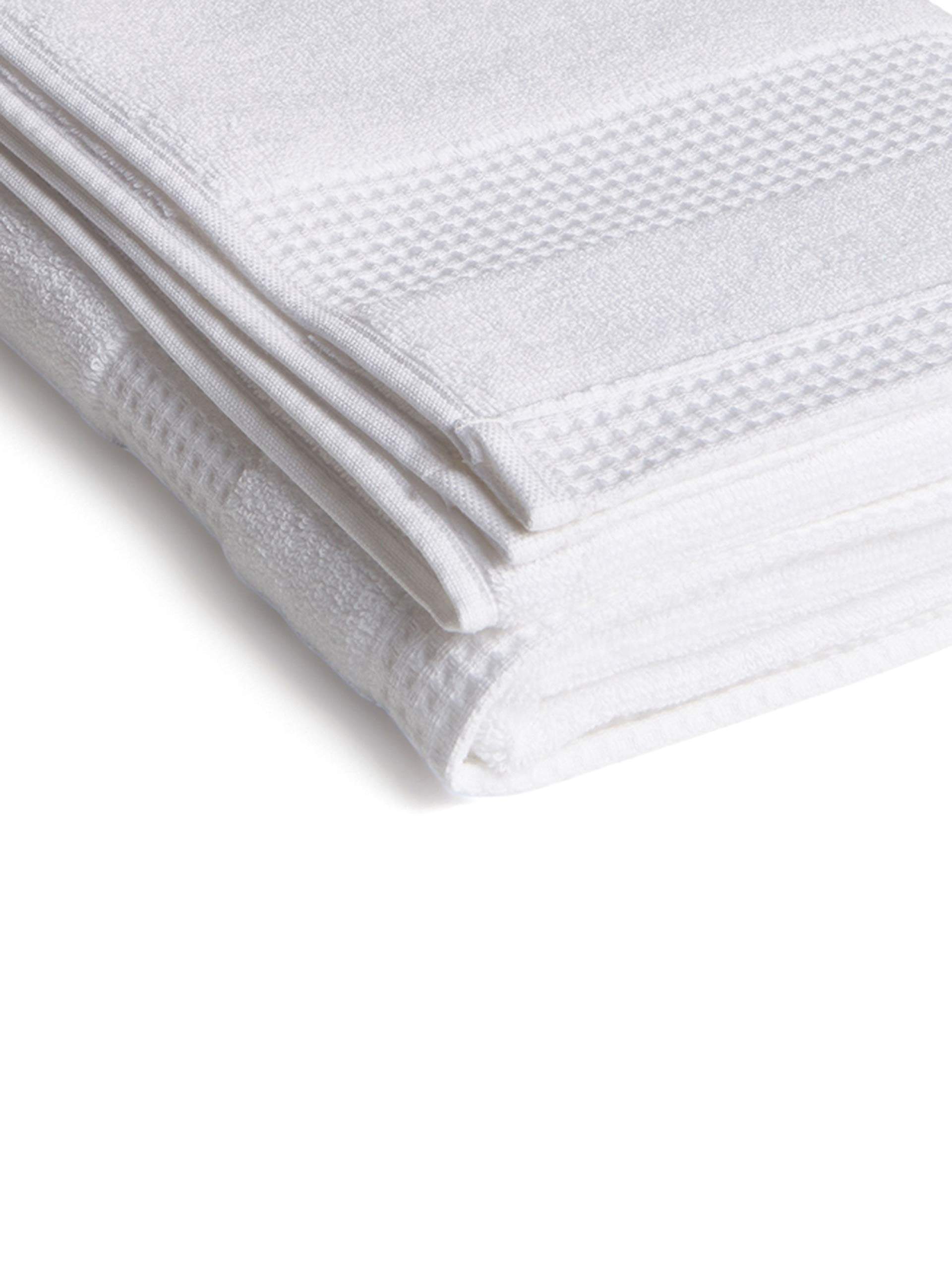 DDECOR Live beautiful, Pack of 1 Bath Towel Color : White,GSM : 500
