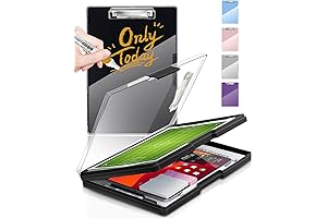 Clearview Clipboard with Lock - Dry Erase, Heavy Duty 8.5x11, High Storage...