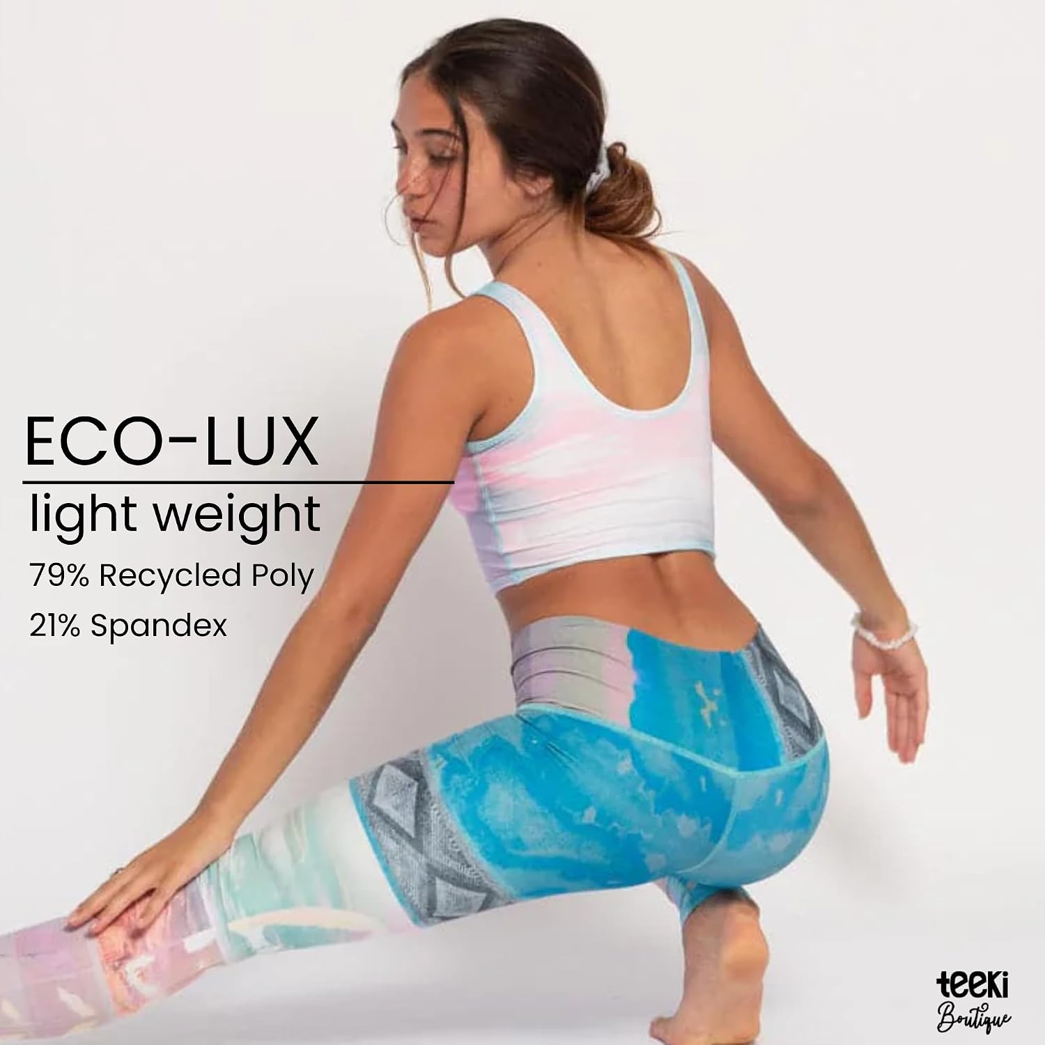 teeki Hot Pants Leggings for Women, USA Made Sustainable Eco Luxury Activewear Quick Dry