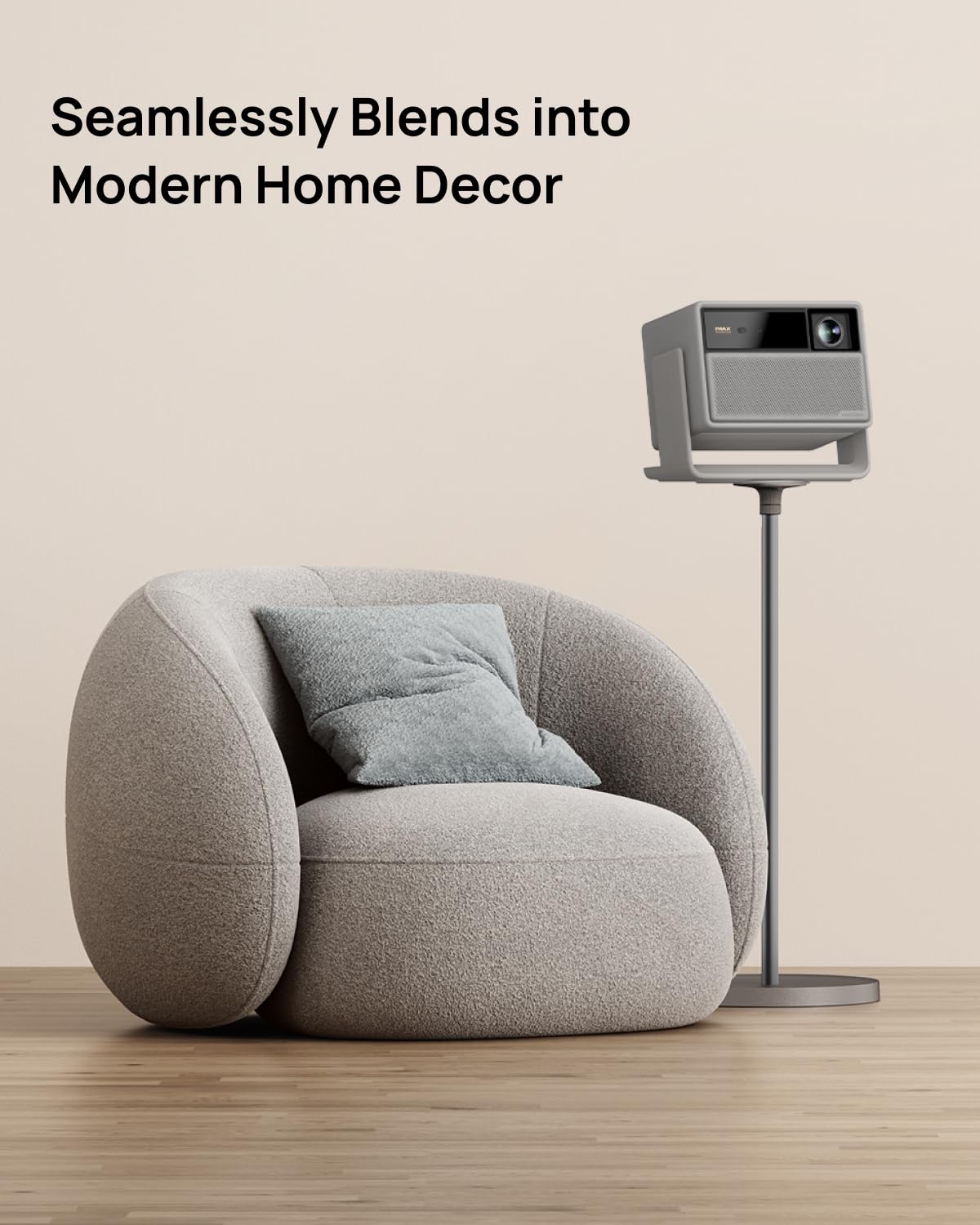 XGIMI Soporte de Pie para Proyector - Gris Elefante, Compatible Solo con XGIMI Horizon Serie 20, Ajuste de Ángulo 360°/135°, Aleación de Aluminio Aeroespacial, Base Sólida 2,5 kg, Diseño Modular