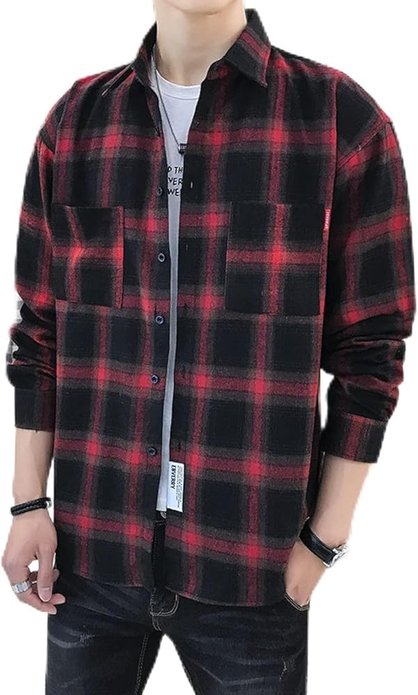 mens designer flannel shirts