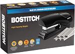 Bostitch Office Stapler Heavy Duty - 40 Sheet Stapler for Desk -Full-Strip - Includes 1260 Staples - Black