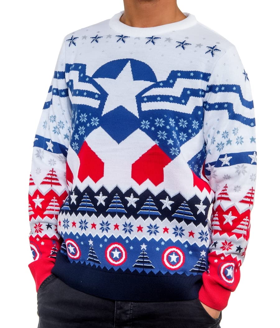 Sam Wilson Captain America Christmas Jumper - M