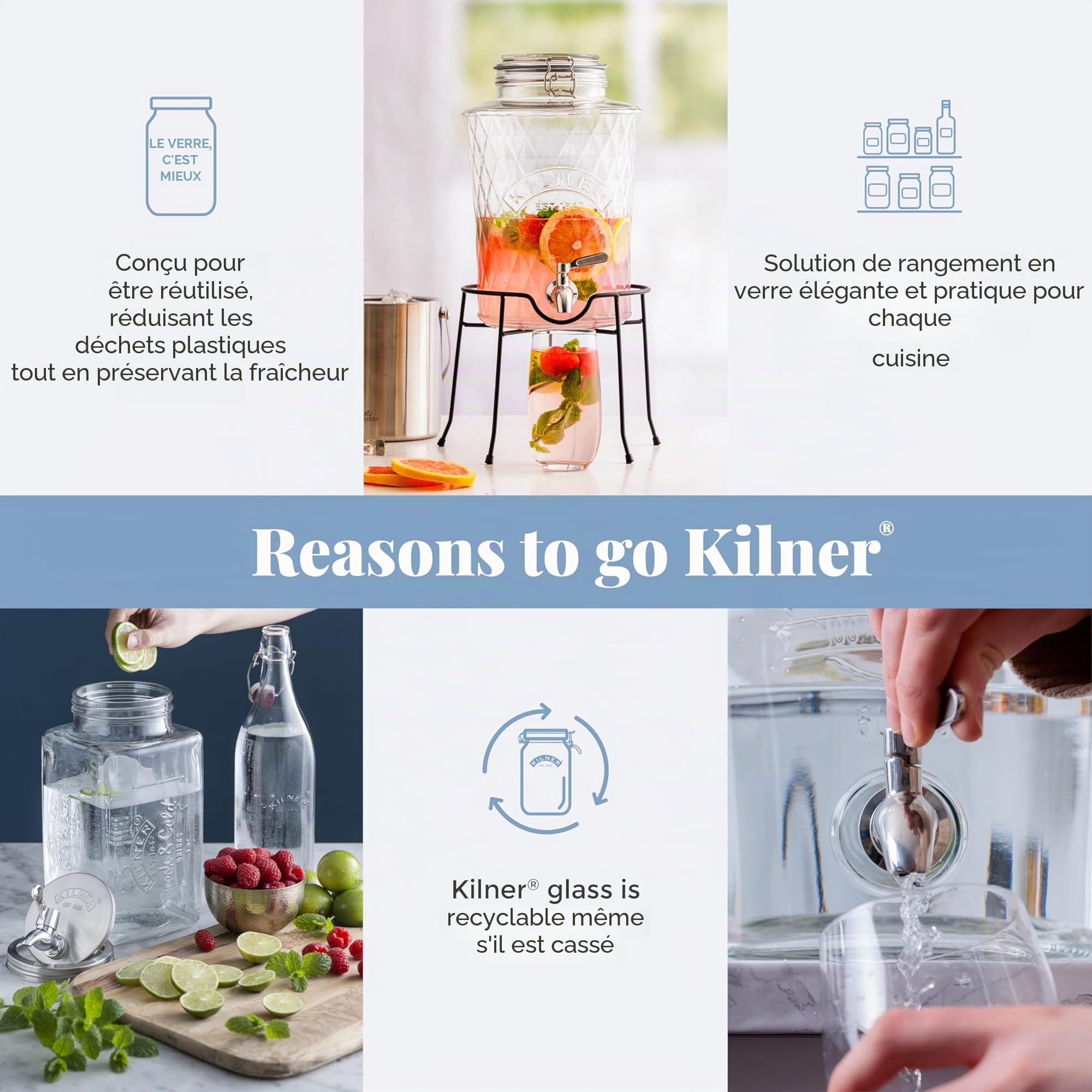 Kilner Robinet de Remplacement pour Distributeur de Boissons Acier